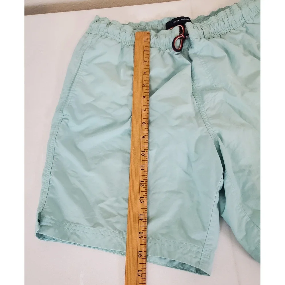 Tommy Hilfiger Mens Swim Shorts Size Medium  Mesh Lined Beach Blue Green